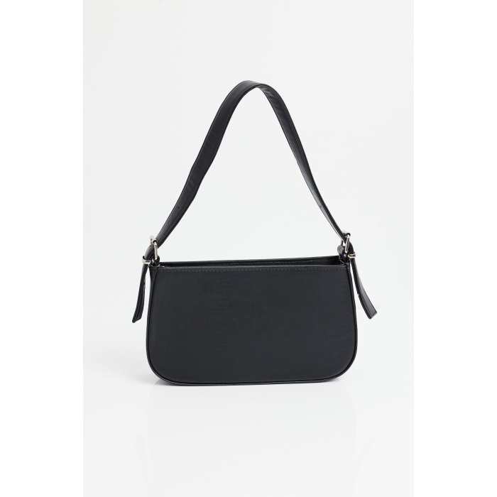 010172 Düz Baget Omuz Çantası - Siyah