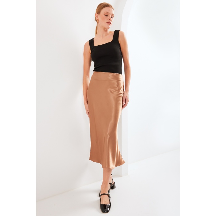 15806 Saten Etek - M. Kahverengi