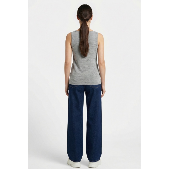 Kadın Askılı Örme Atlet 15935 - Gri