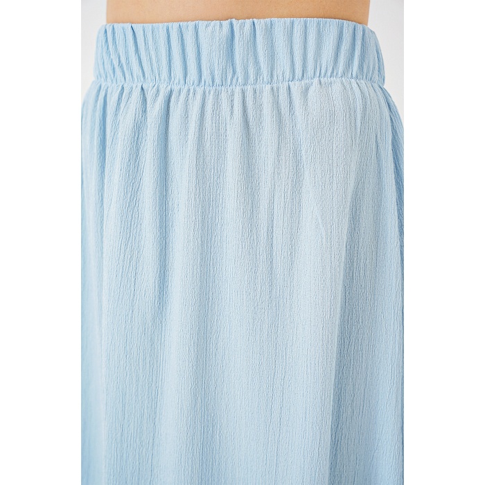 1886 Uzun Örme Etek - Açık Mavi