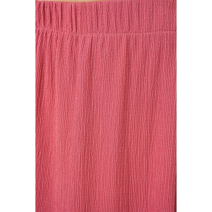 1886 Uzun Örme Etek - Gül Kurusu