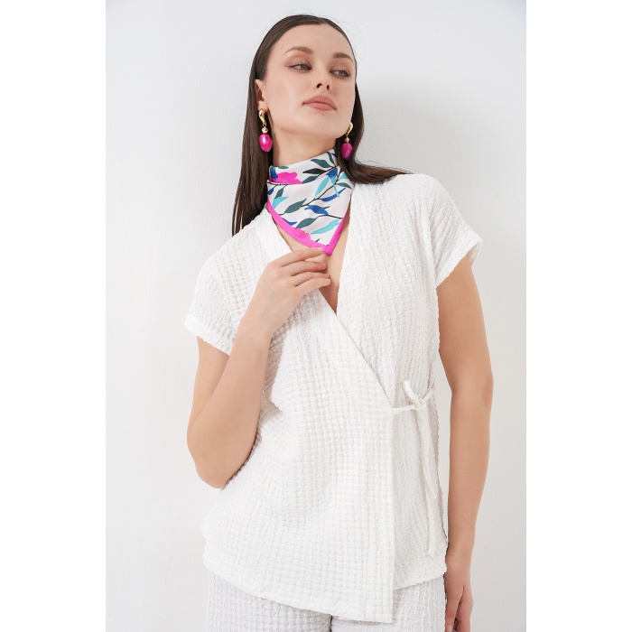 Kadın Örme İkili Takım 30064 - Beyaz