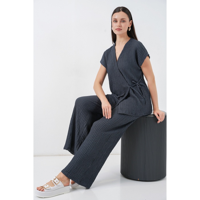 Kadın Örme İkili Takım 30064 - Antrasit