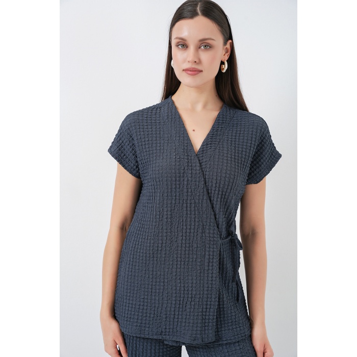 Kadın Örme İkili Takım 30064 - Antrasit