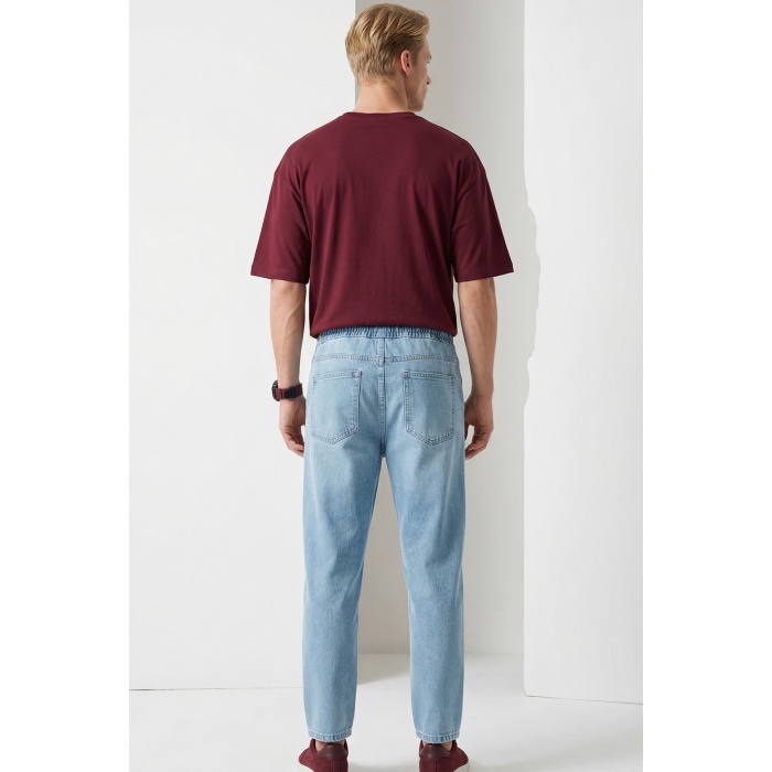 Erkek Rahat Kesim Baggy Jean Pantolon 30073 - Mavi