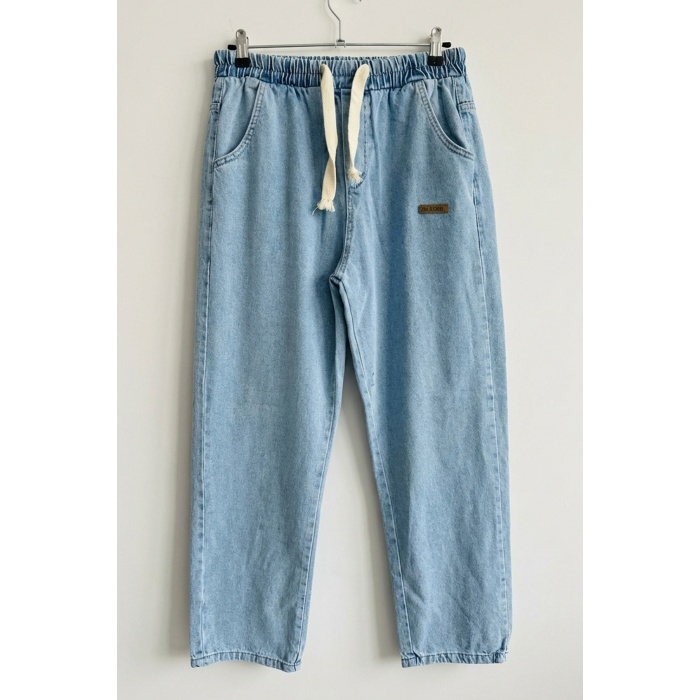 Erkek Rahat Kesim Baggy Jean Pantolon 30073 - Mavi