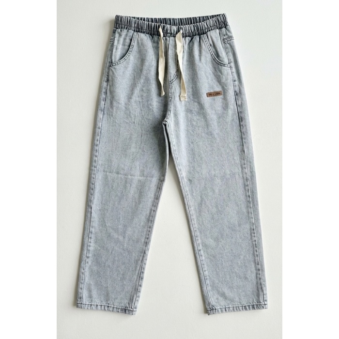 Erkek Rahat Kesim Baggy Jean Pantolon 30073 - Taş