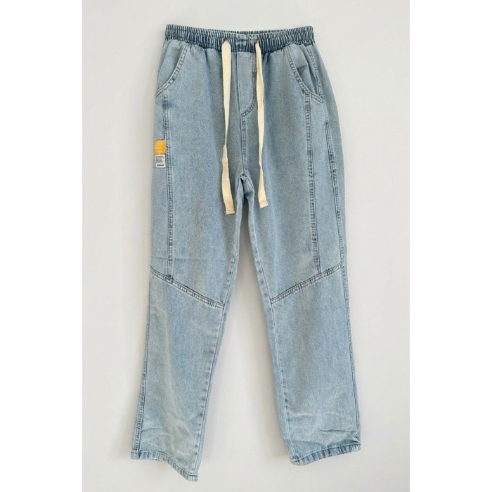 Erkek Rahat Kesim Baggy Jean Pantolon 30074 - Mavi