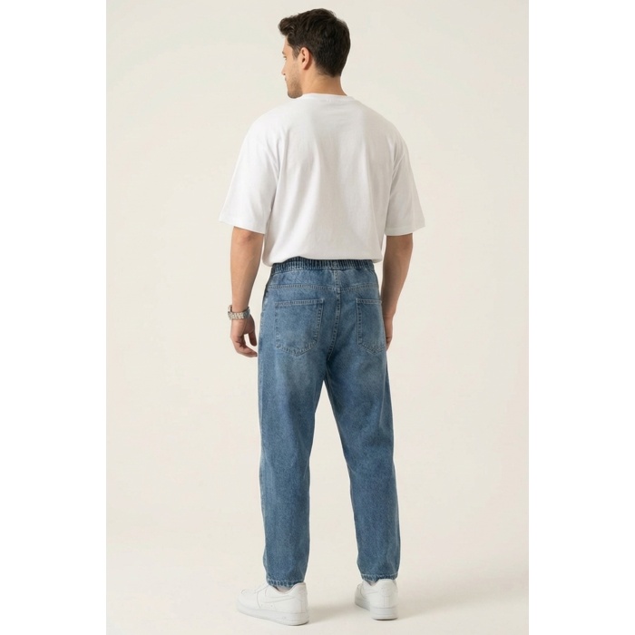 Erkek Rahat Kesim Baggy Jean Pantolon 30074 - İndigo