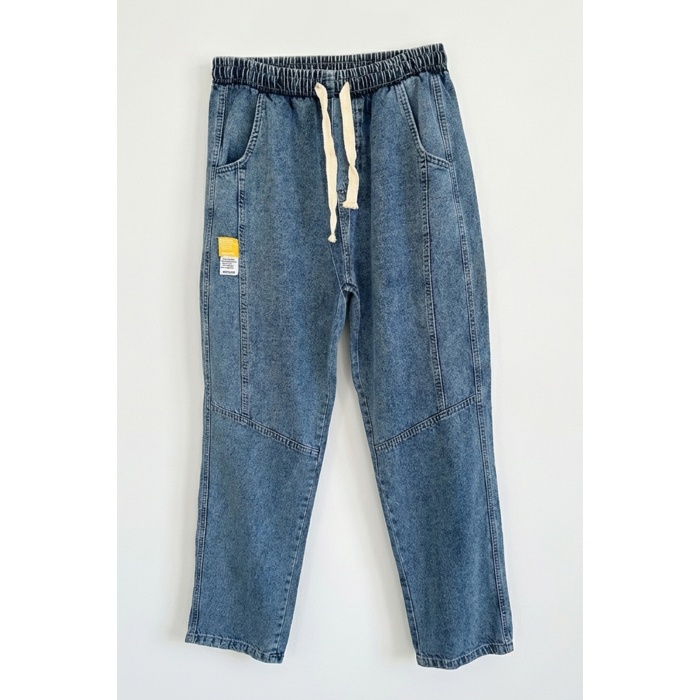Erkek Rahat Kesim Baggy Jean Pantolon 30074 - İndigo