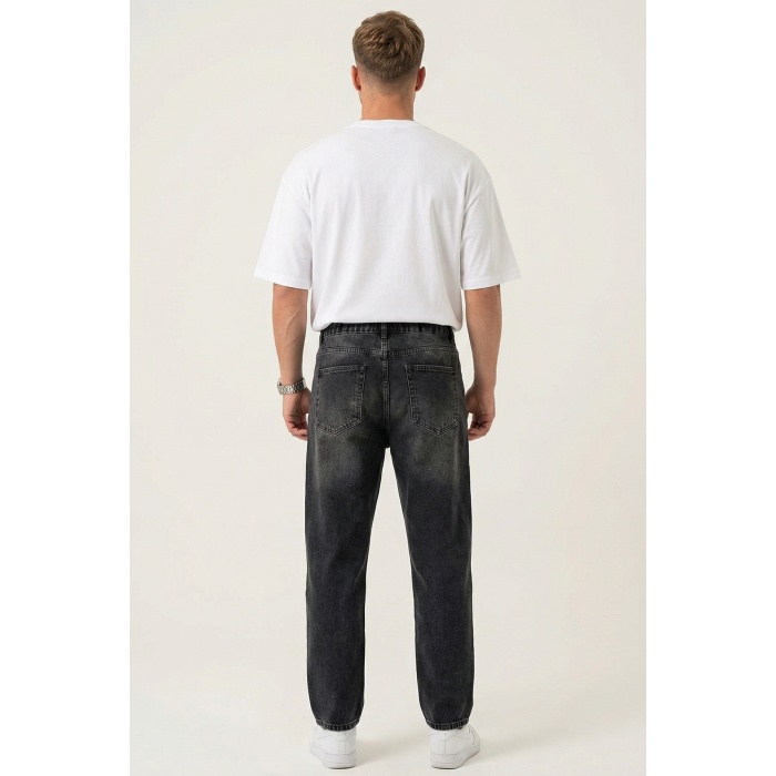 Erkek Rahat Kesim Baggy Jean Pantolon 30075 - Siyah