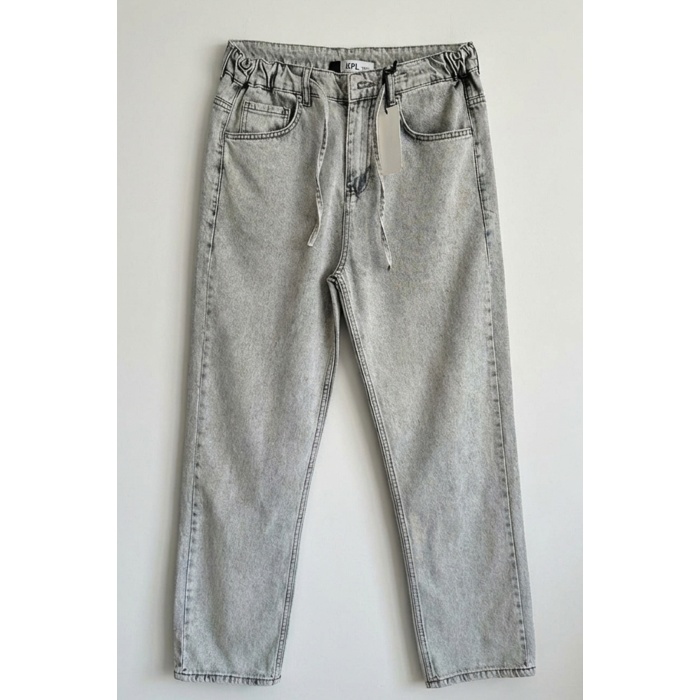 Erkek Rahat Kesim Baggy Jean Pantolon 30075 - Taş