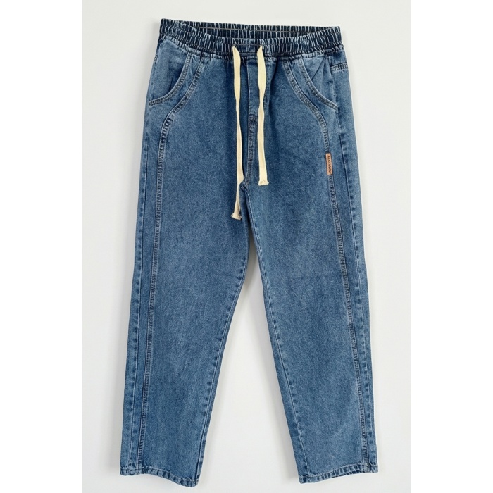 Erkek Rahat Kesim Baggy Jean Pantolon 30076 - İndigo