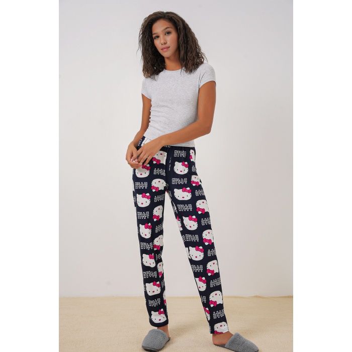 4323 Desenli Pijama Altı - A.Lacivert