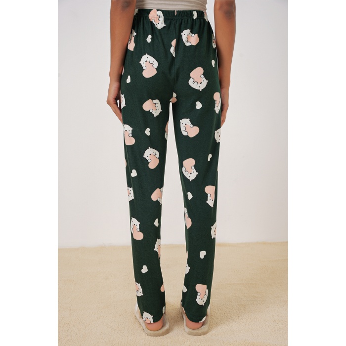 4323 Desenli Pijama Altı - Y.Zümrüt