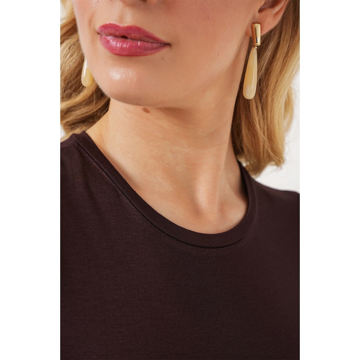 Kadın Kolsuz Body 4347 - Kahverengi