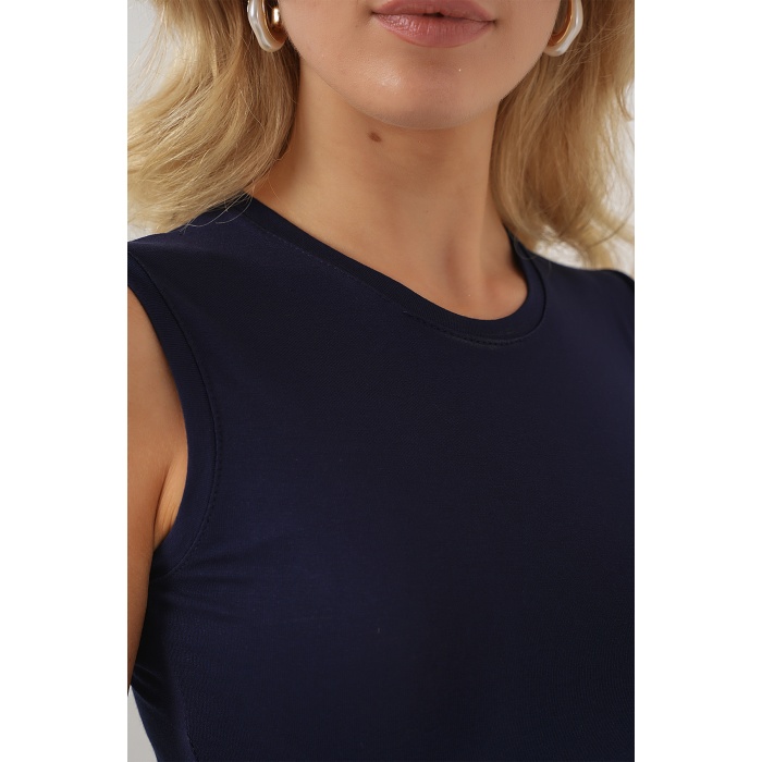 Kadın Kolsuz Body 4347 - Lacivert