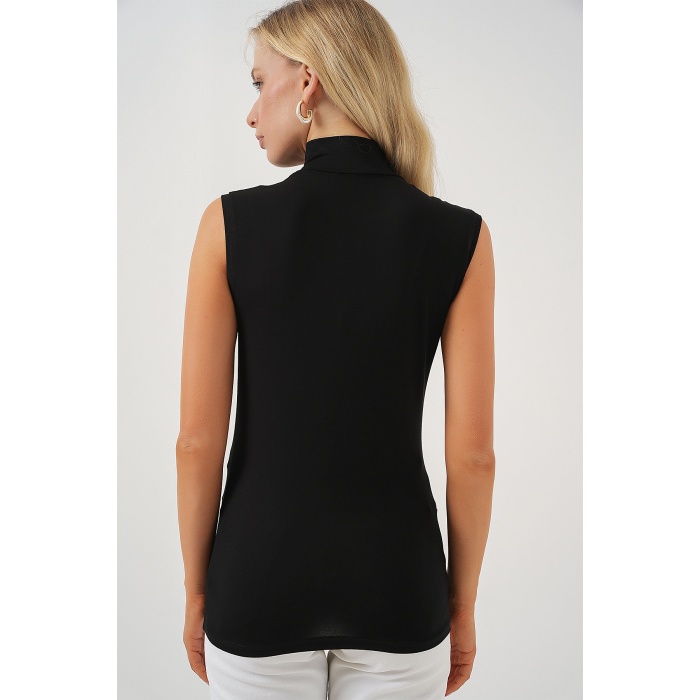 Kadın Kolsuz Body 4348 - Siyah