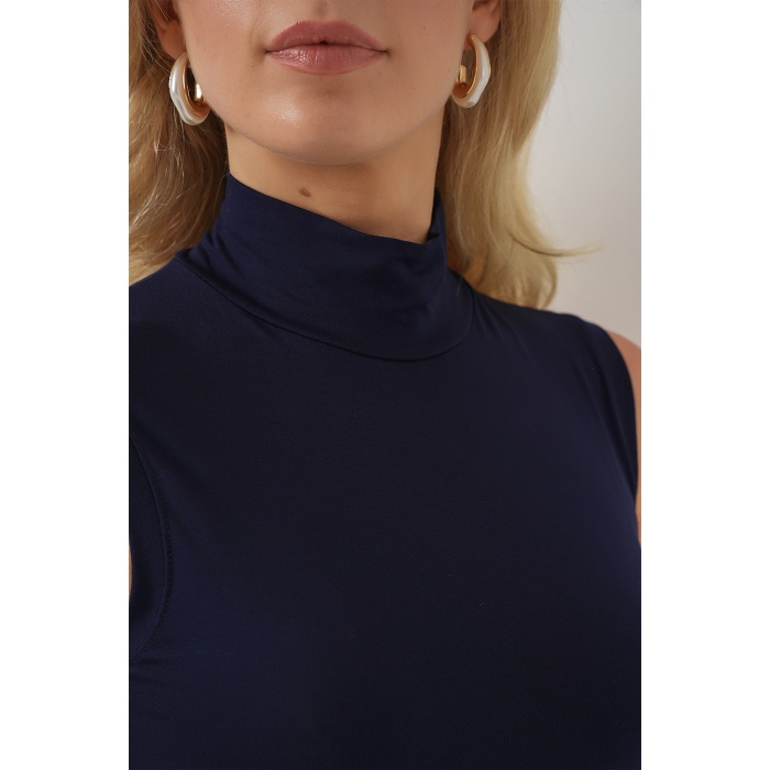 Kadın Kolsuz Body 4348 - Lacivert