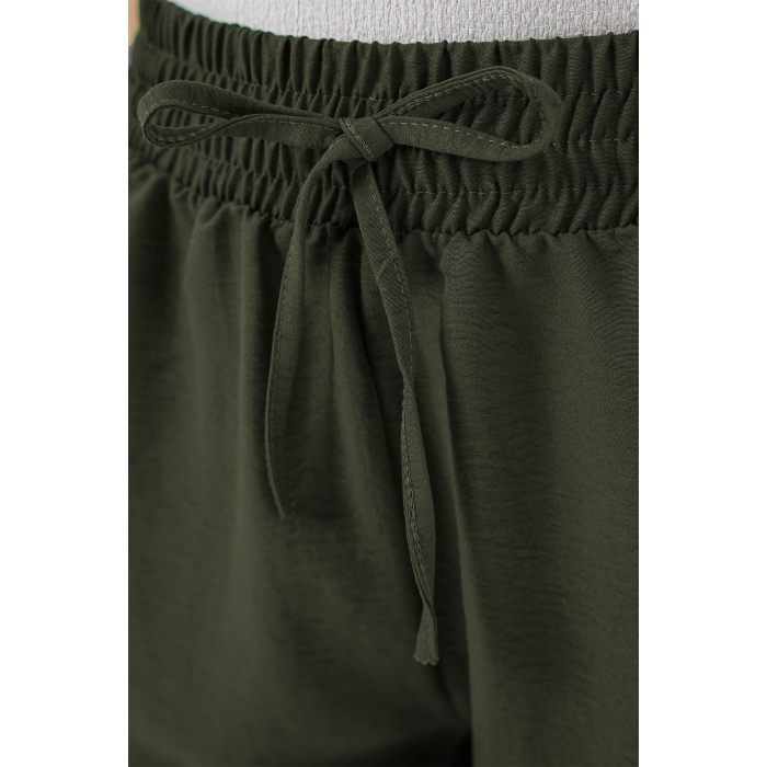 Kadın Rahat Kalıp Şort 5327 - Haki