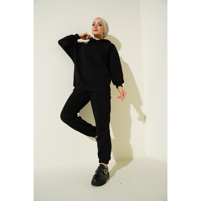 55434 Oversize Eşofman Takımı - Siyah