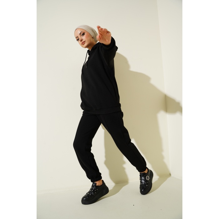 55434 Oversize Eşofman Takımı - Siyah