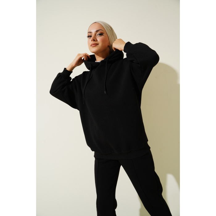 55434 Oversize Eşofman Takımı - Siyah