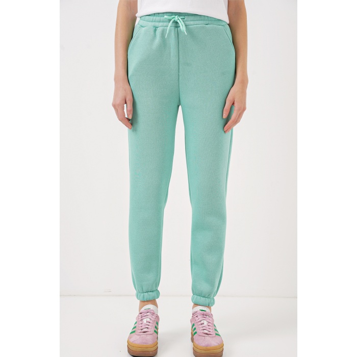 55450 Üç İplik Eşofman Altı - Mint