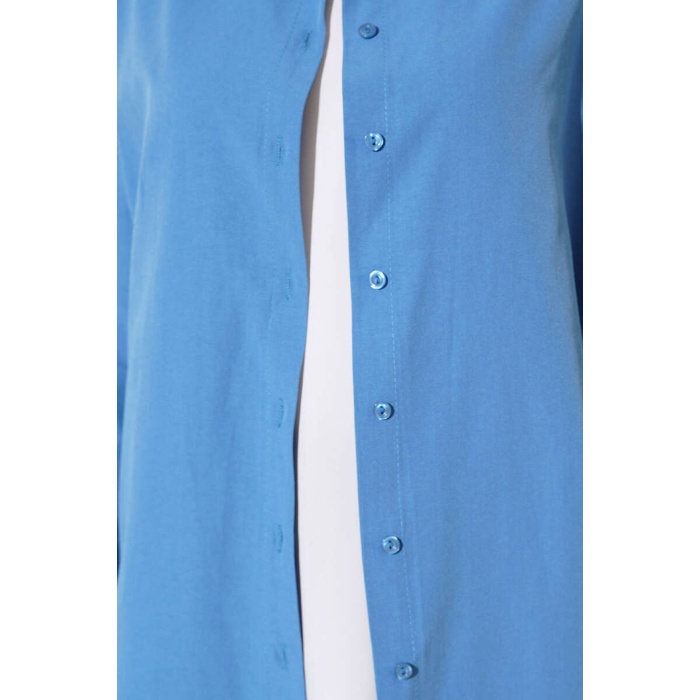 5845 Tesettür Tunik - İndigo