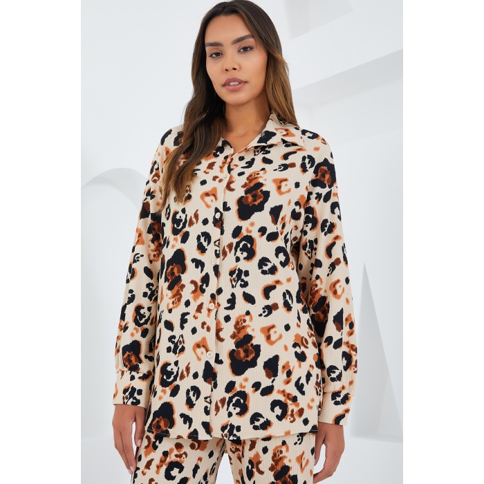 5858 Örme İkili Takım - D.Krem