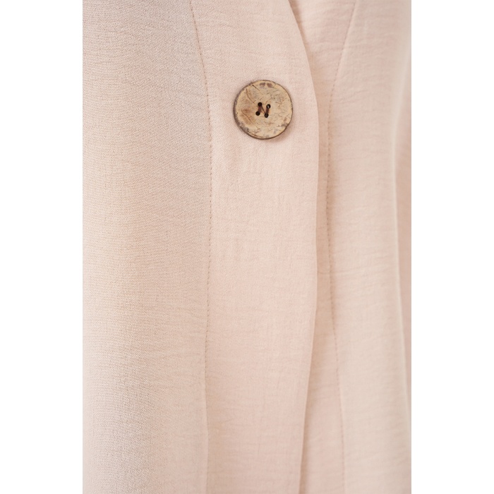 Kadın Kısa Kol Oversize Kimono 5969 - Krem