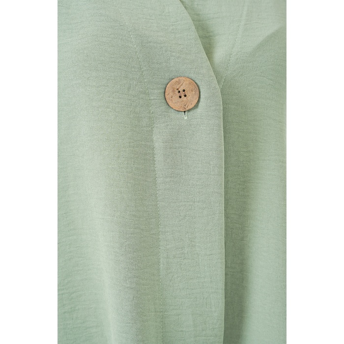 Kadın Kısa Kol Oversize Kimono 5969 - Çağla