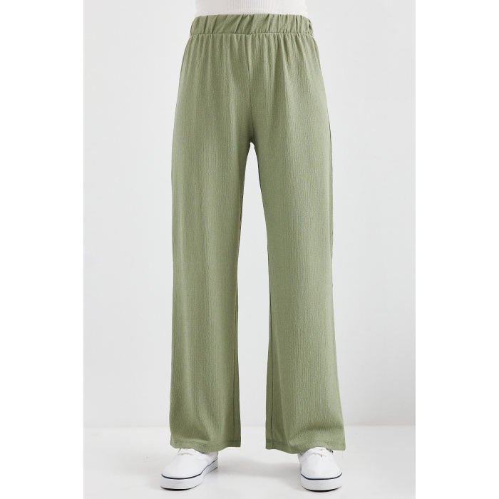 6543 Örme Pantolon - Çağla