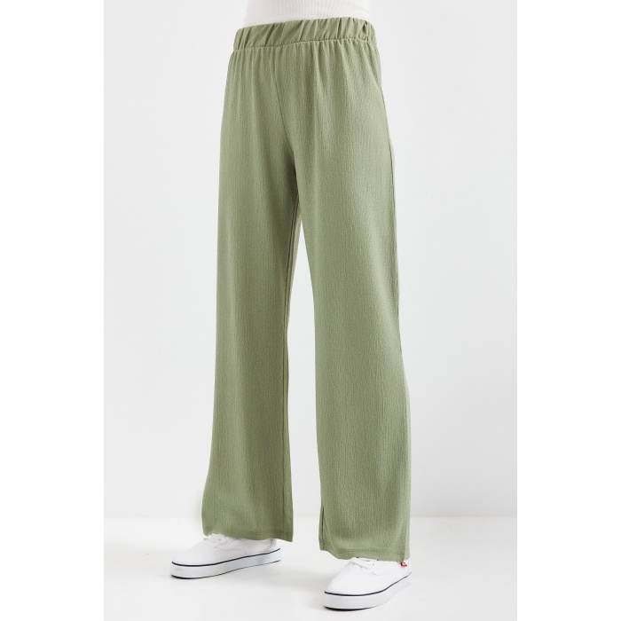 6543 Örme Pantolon - Çağla