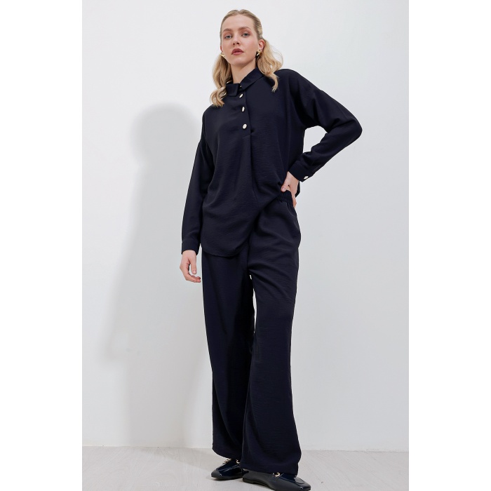 6631 Oversize Alt-Üst Takım - Lacivert