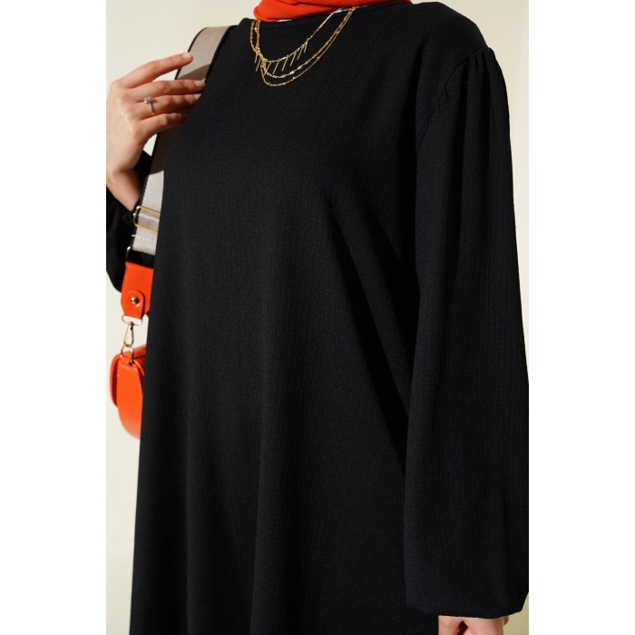 Kadın Siyah Tunik Pantolon Alt Üst Takım 6663