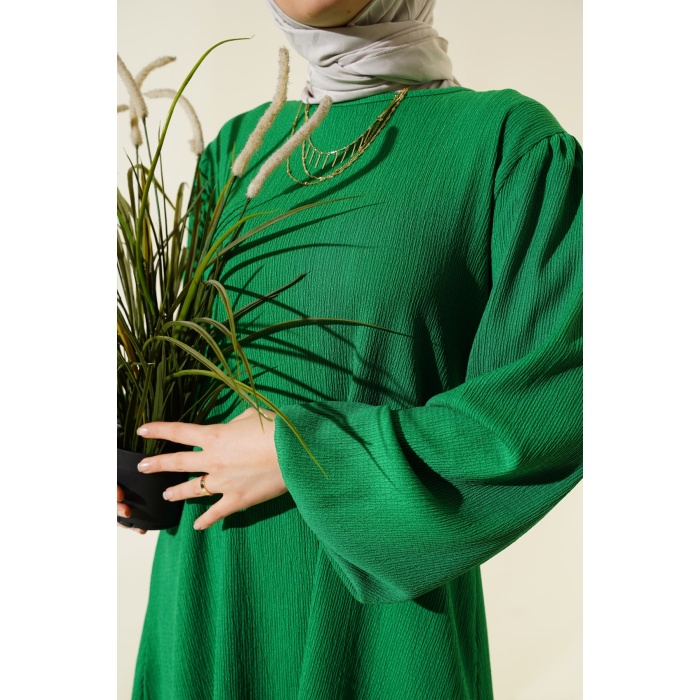 Kadın Yeşil Tunik Pantolon Alt Üst Takım 6663