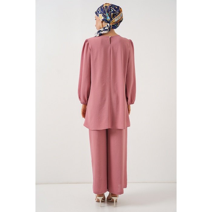 Ayrobin Tunik Pantolon Alt Üst Takım 6712 - Pembe