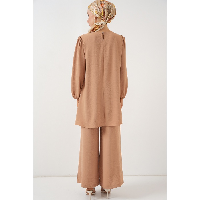 Ayrobin Tunik Pantolon Alt Üst Takım 6712 - Vizon