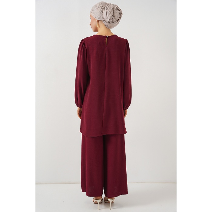 Ayrobin Tunik Pantolon Alt Üst Takım 6712 - Y.Bordo