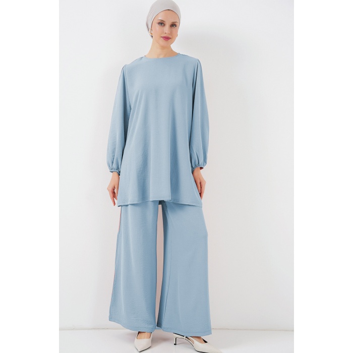 Ayrobin Tunik Pantolon Alt Üst Takım 6712 - Açık Mavi