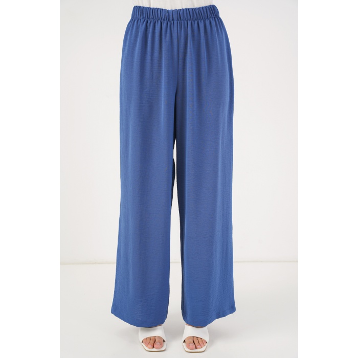 Kadın Önü Bağcıklı Tunik Pantolon İkili Takım 6744 - İndigo