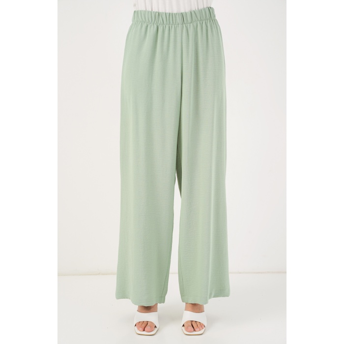 Kadın Önü Bağcıklı Tunik Pantolon İkili Takım 6744 - Mint