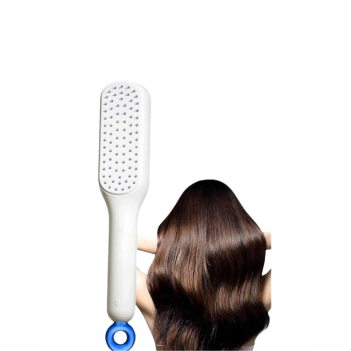 Kendini Temizleyen Hava Yastıklı Saç Tarağı – Düğümsüz Tarama