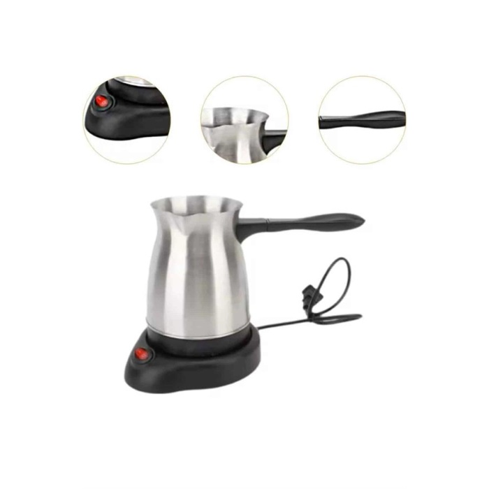 Çelik Kahve Makinesi Cezve 800 Watt Paslanmaz Çelik Türk Kahvesi Makinesi