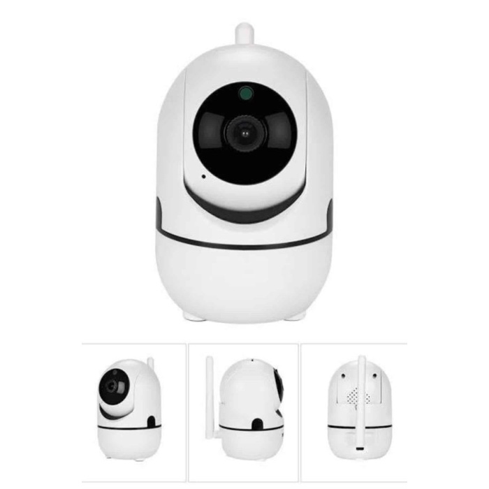 Baby Kamera Kablosuz 720P Beyaz 360 Derece Wifi Kamera Full HD 1080p