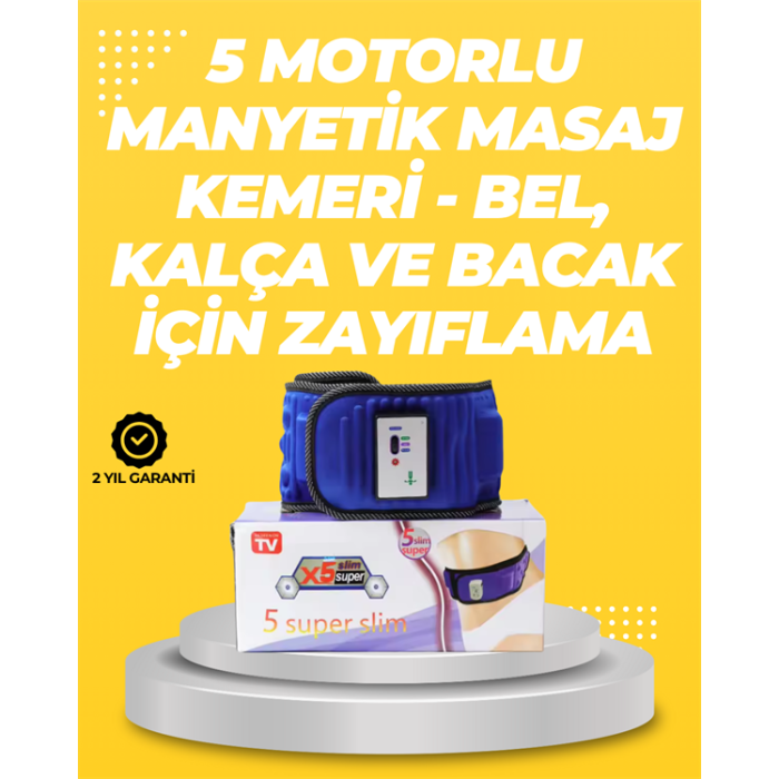 Yoğurma, Titreşim ve Manyetik Masaj Özellikli Zayıflama Aleti – 750g Hafif Tasarım