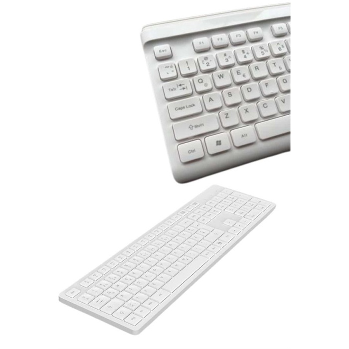 2.4 Ghz Wireless Kablosuz Klavye Mouse Seti Tv Pc Uyumlu