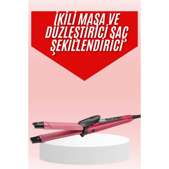 Saç Şekillendirici Düzleştirici ve Maşa Özellikli Şekillendirici Seramik Kaplama