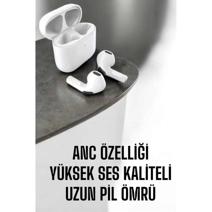 Yeni Nesil Pro Bluetooth Kulaklık Uzun Pil Ömrü Beyaz